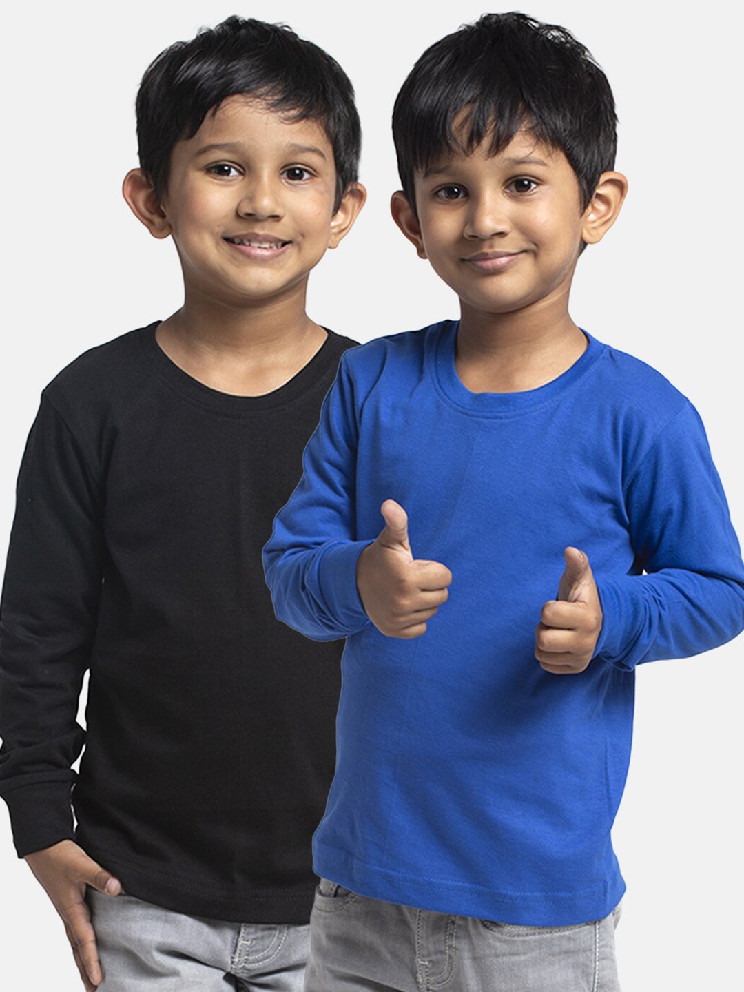 

Friskers Boys Pack Of 2 Running T-shirt, Black