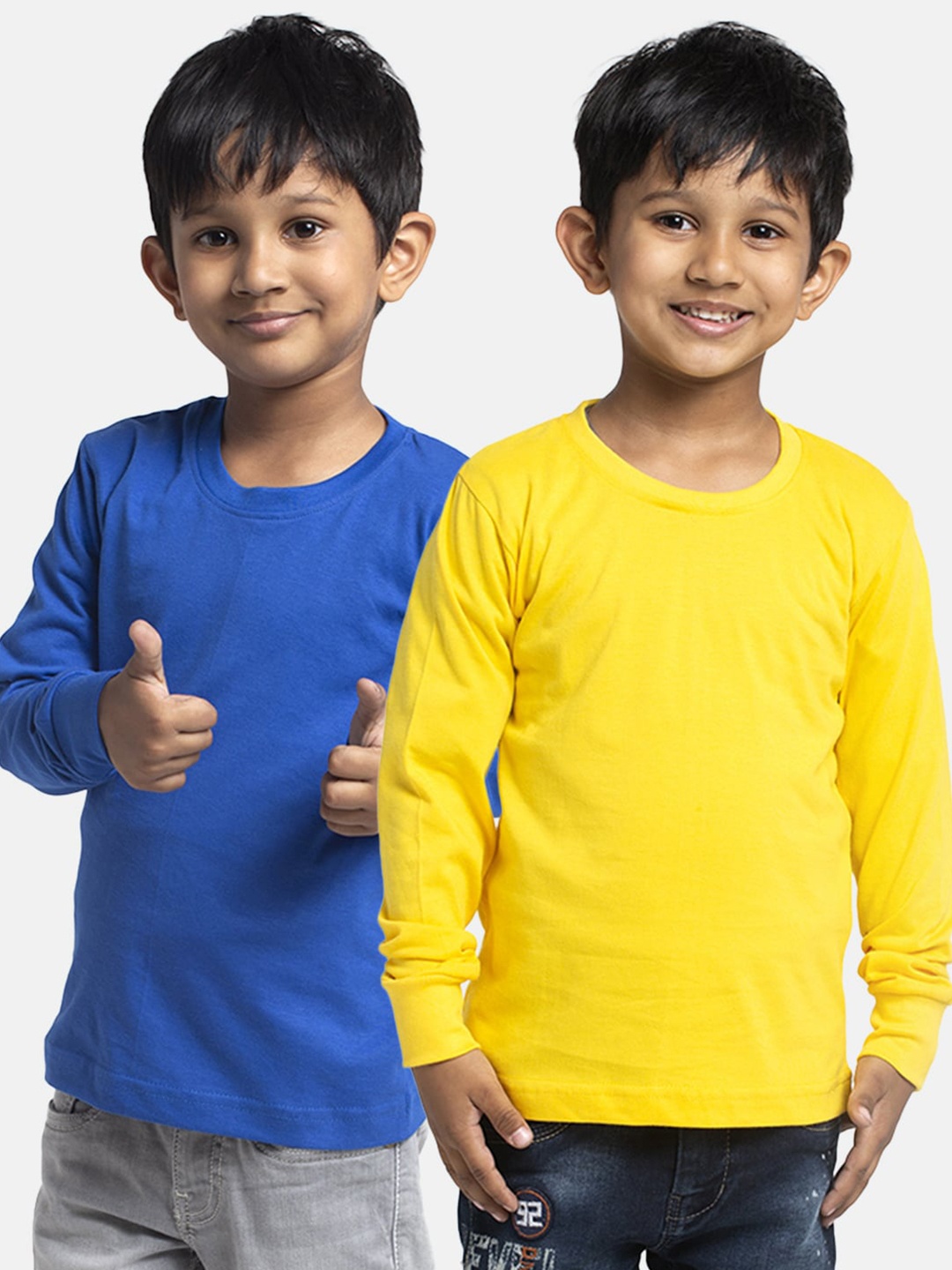 

Friskers Boys Pack Of 2 Pure Cotton T-shirts, Blue