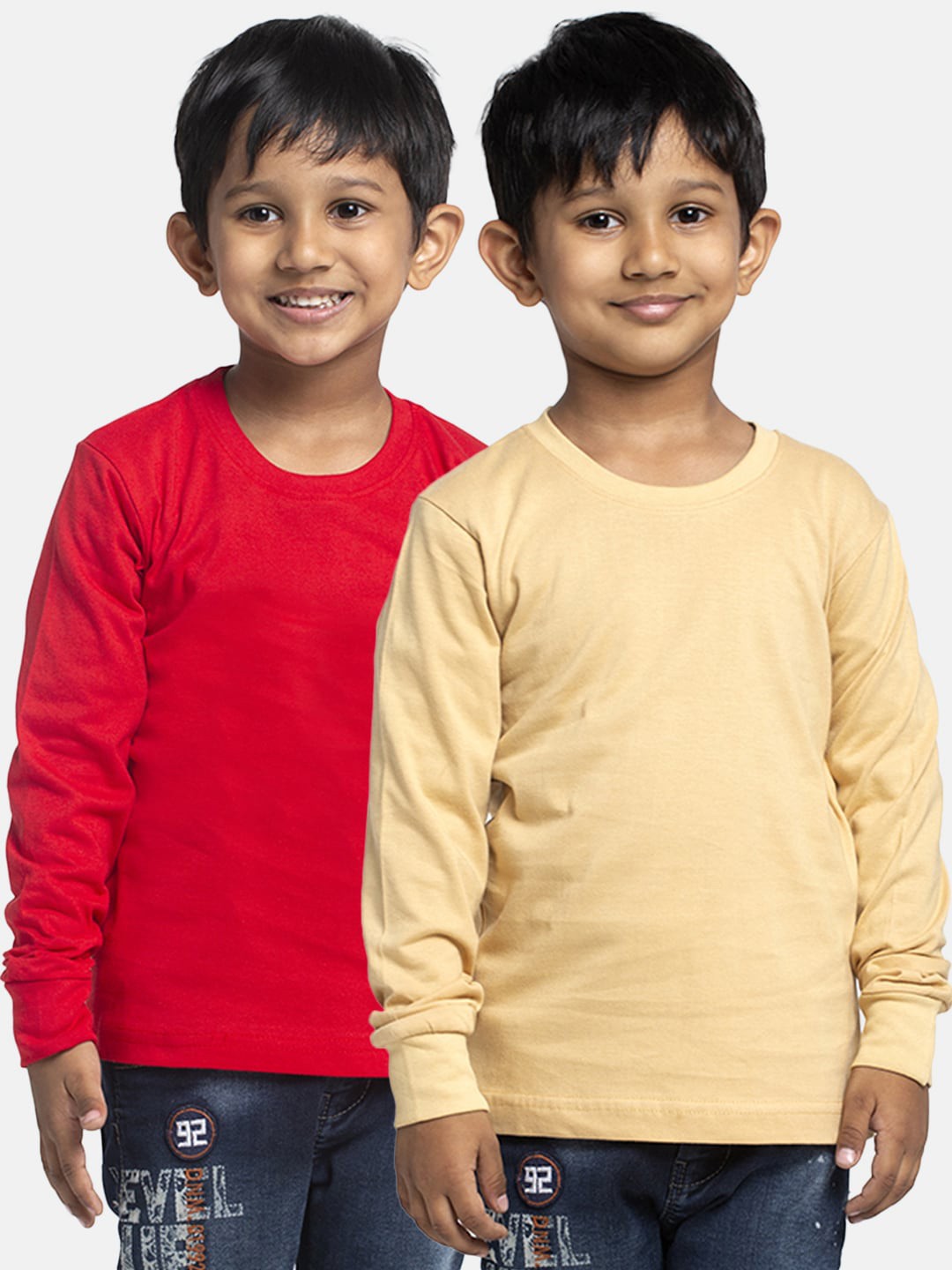 

Friskers Boys Pack Of 2 Pure Cotton T-shirts, Red