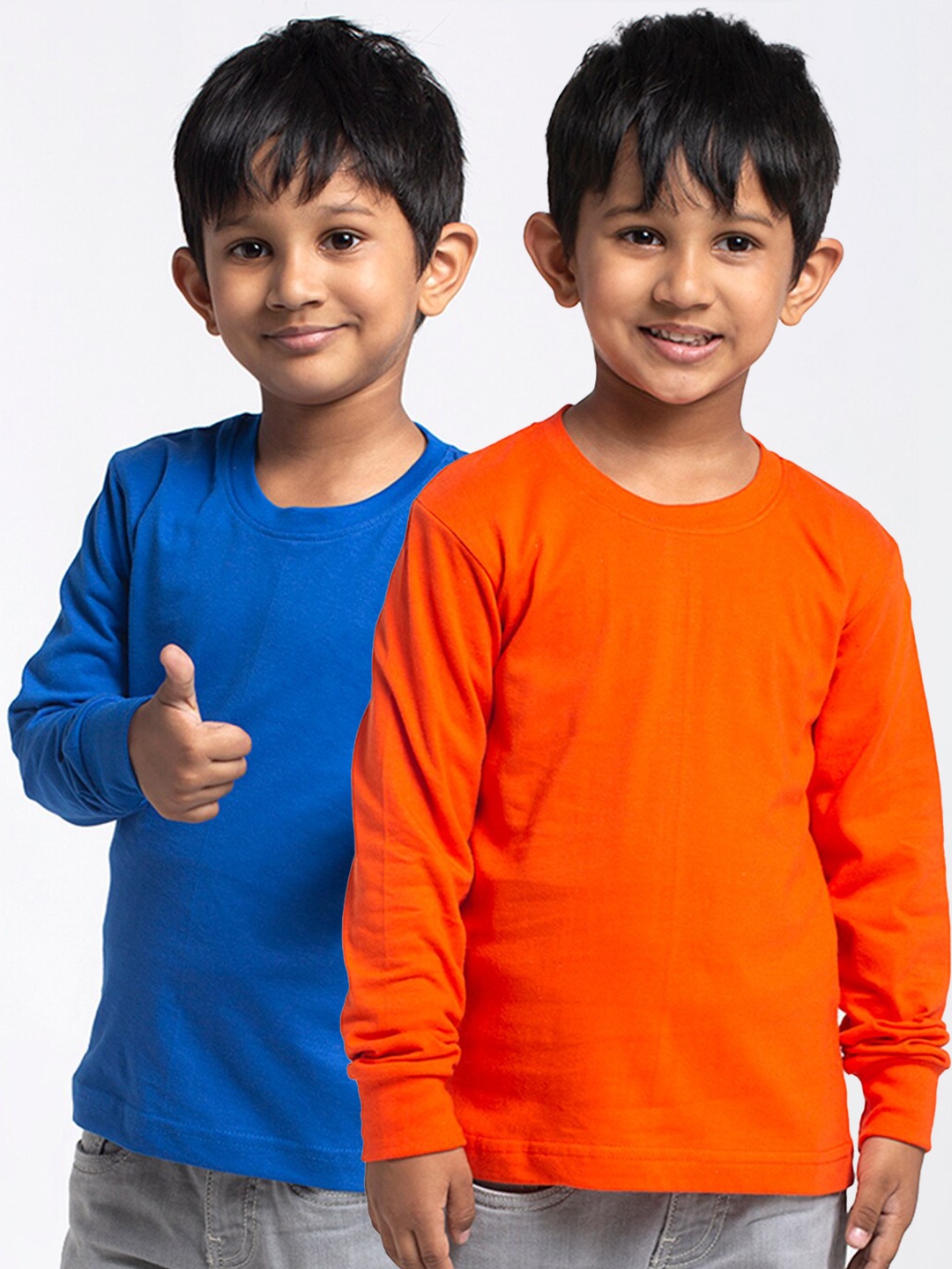 

Friskers Boys Pack Of 2 Pure Cotton T-shirts, Blue