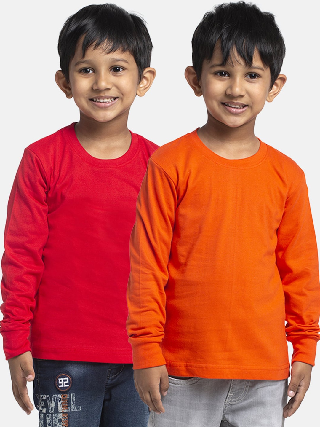

Friskers Boys Pack Of 2 Pure Cotton T-shirts, Red