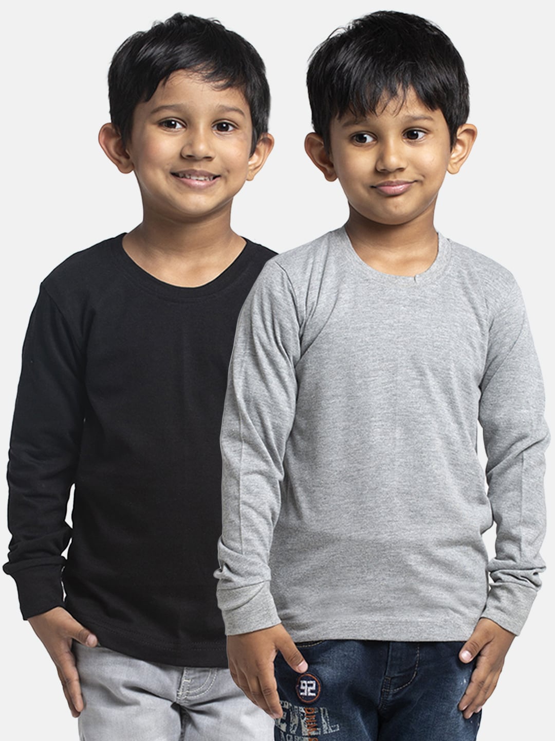 

Friskers Boys Pack Of 2 Pure Cotton T-shirts, Black