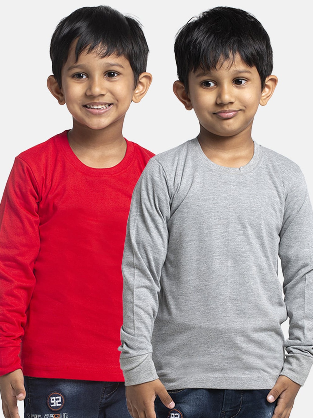 

Friskers Boys Pack Of 2 Pure Cotton T-shirts, Red