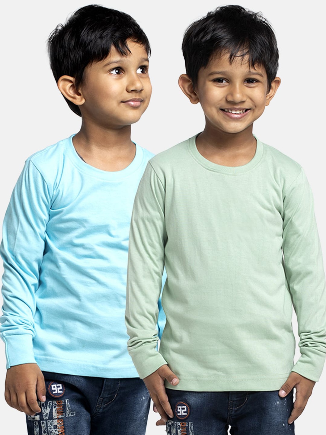 

Friskers Boys Pack Of 2 Pure Cotton T-shirts, Blue