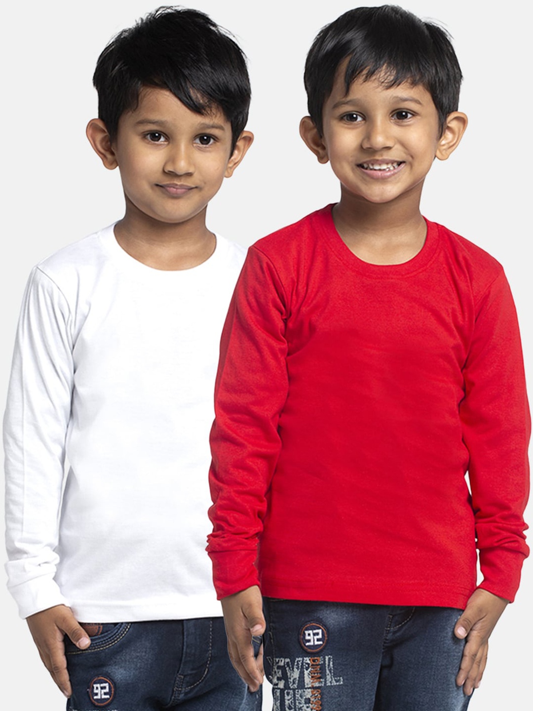 

Friskers Boys Pack Of 2 Pure Cotton T-shirts, White