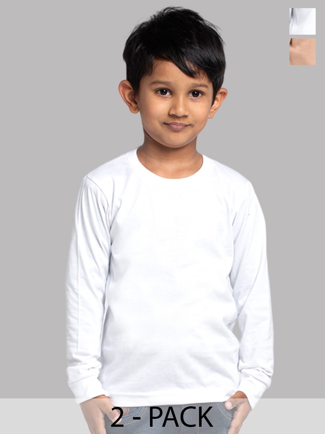 

Friskers Boys Pack Of 2 Pure Cotton T-shirts, White