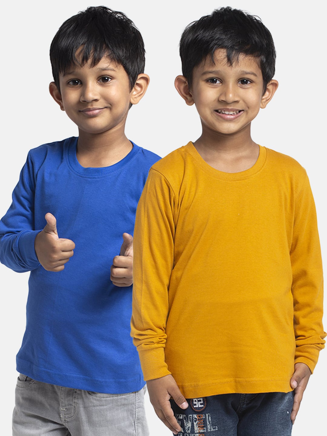 

Friskers Boys Pack Of 2 Pure Cotton T-shirts, Blue