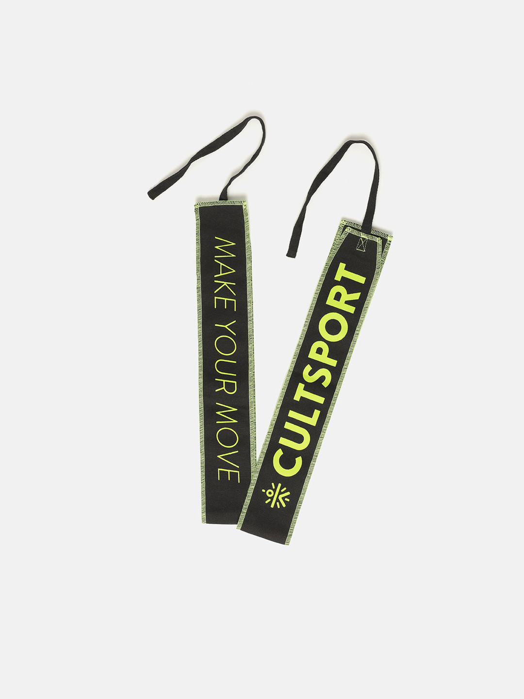 

Cultsport Black & Fluorescent Green Wrist Protection Cotton Wrist Wrap