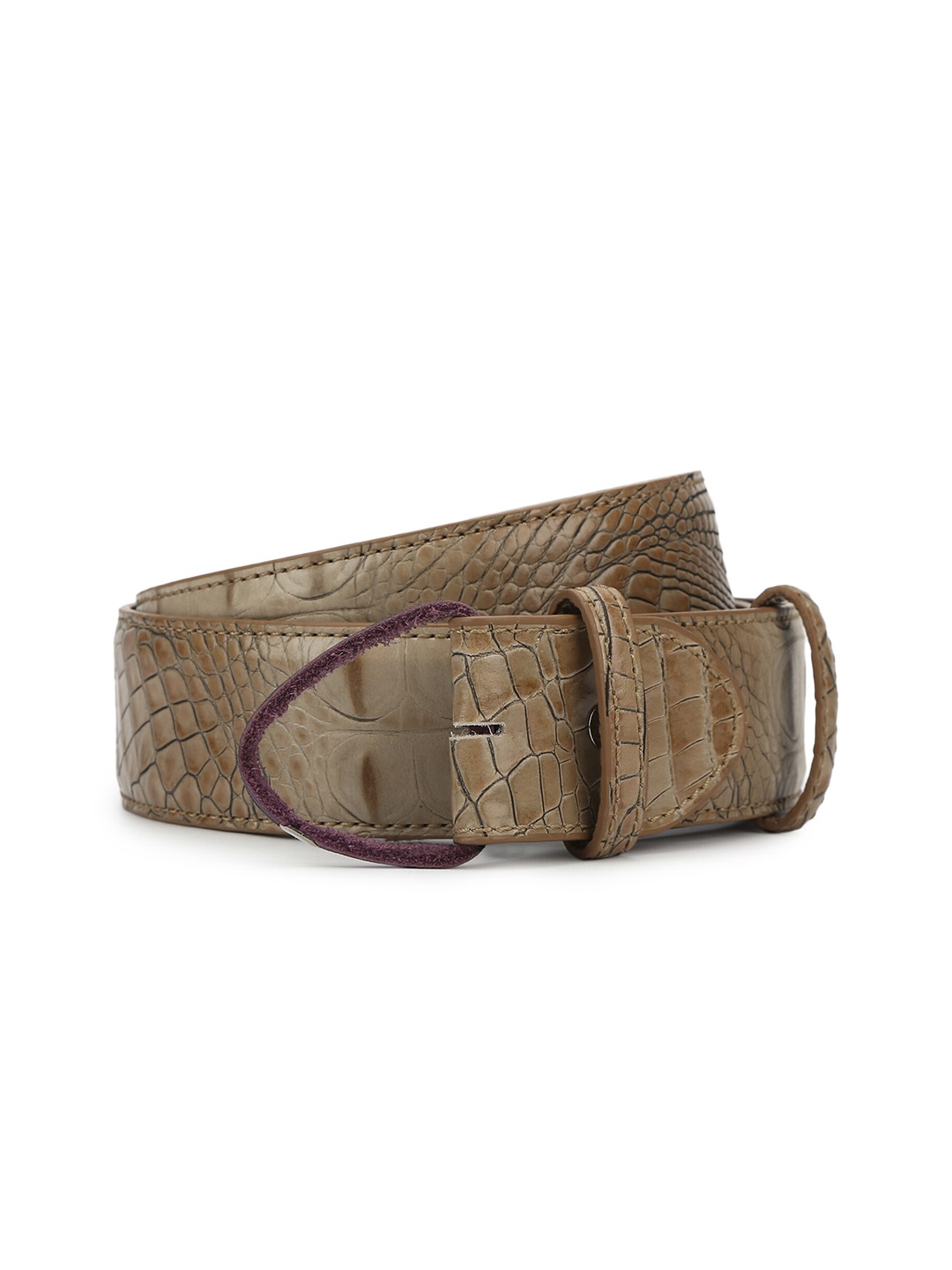 

ELLIOT RHODES Men Tan Leather Belt