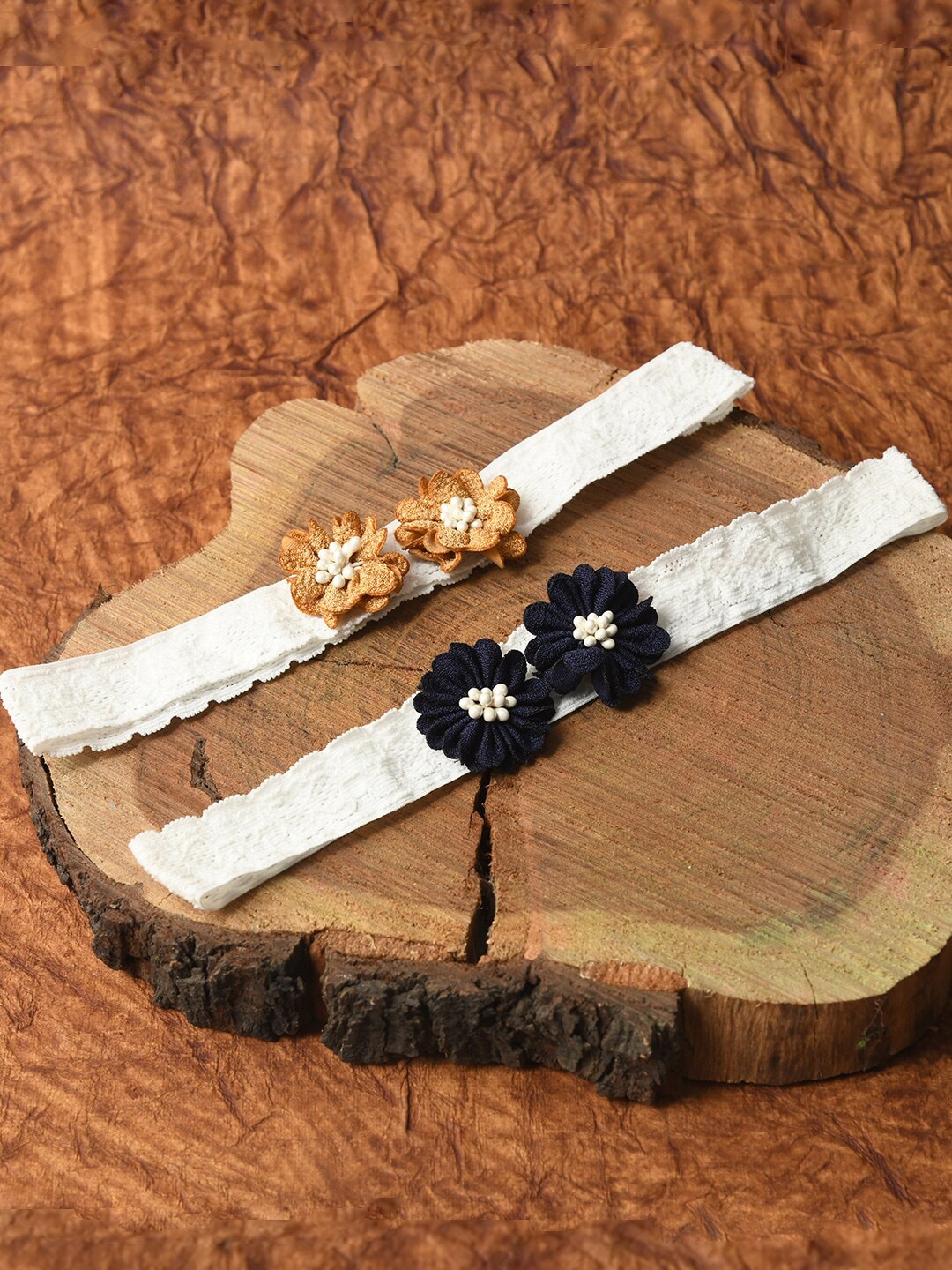 

FUNKRAFTS Girls Black & White Set of 2 Hairband