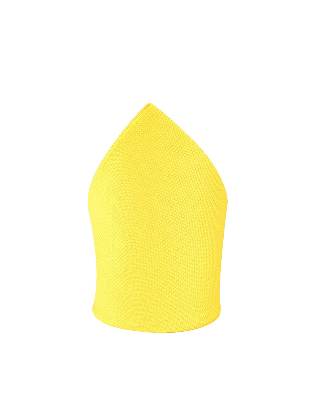 

KOVOVE Men Yellow Solid Pocket Square