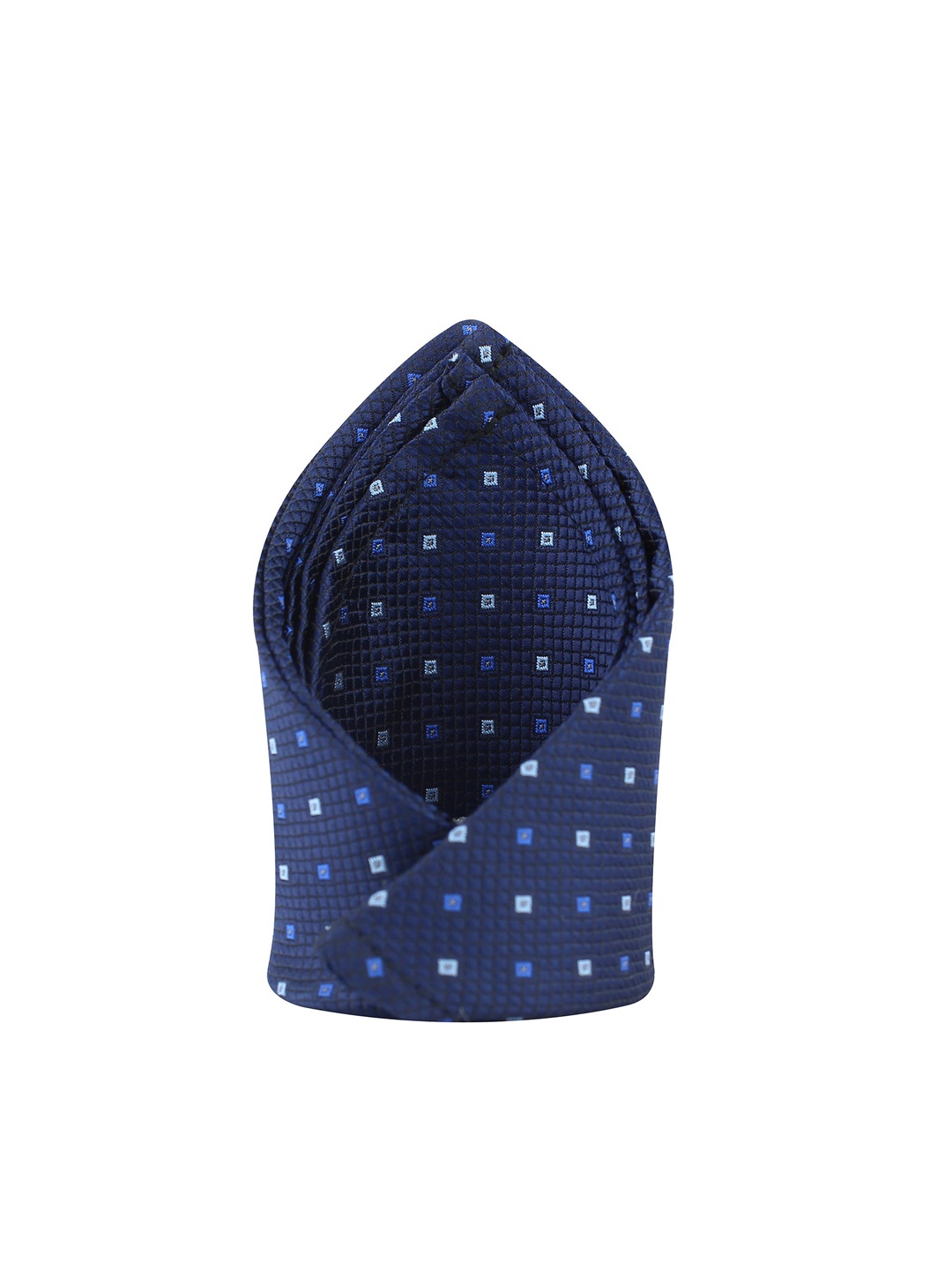 

KOVOVE Men Blue Self-Design Pocket Square