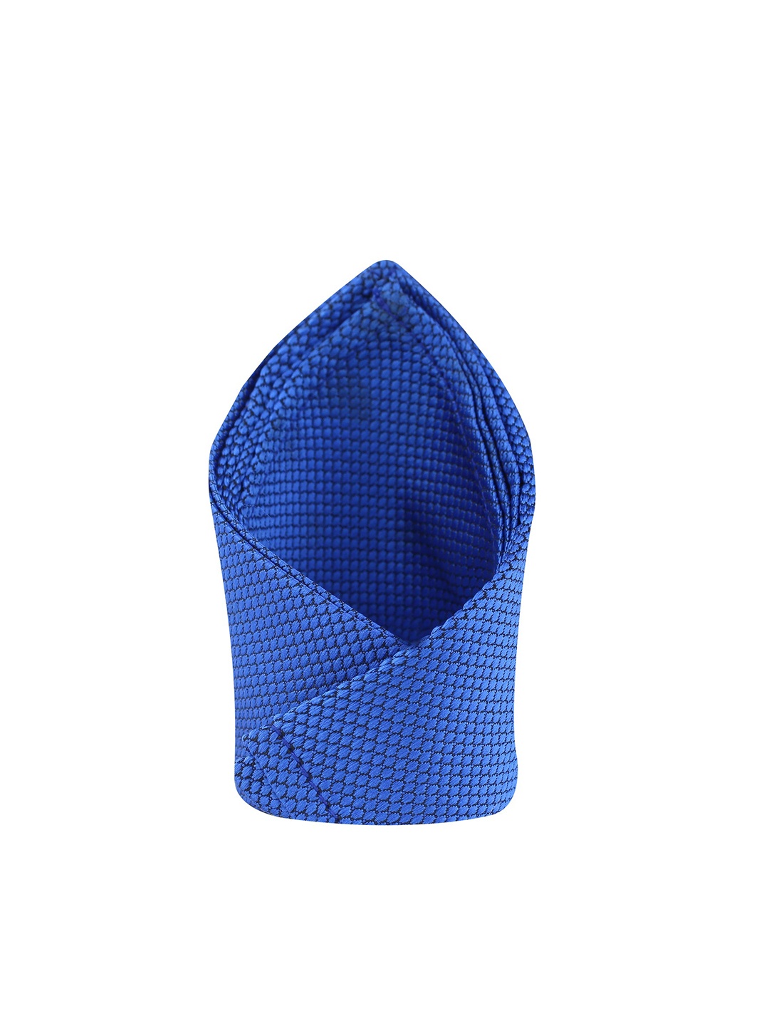 

KOVOVE Men Blue Self Design Pocket Square