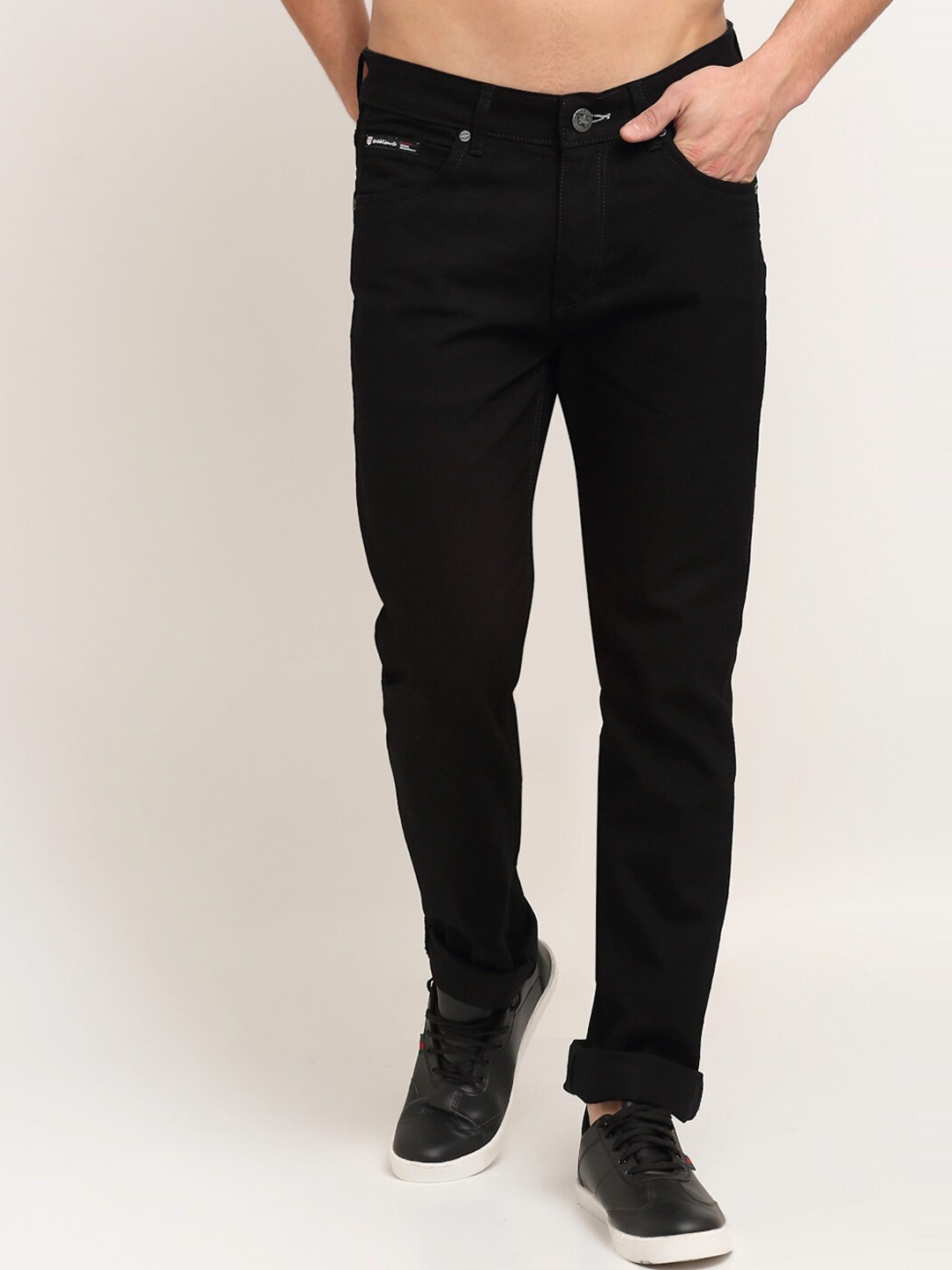 

Cantabil Men Black Jean Mid-Rise Jeans