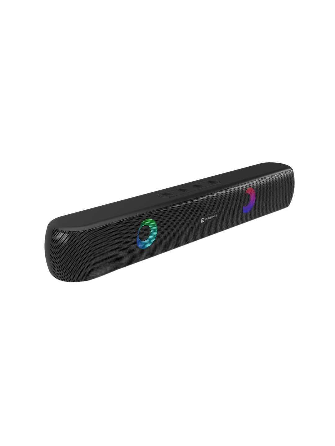 

Portronics Decibel 21 Black 10W Bluetooth Soundbar with LED Lights POR-1405