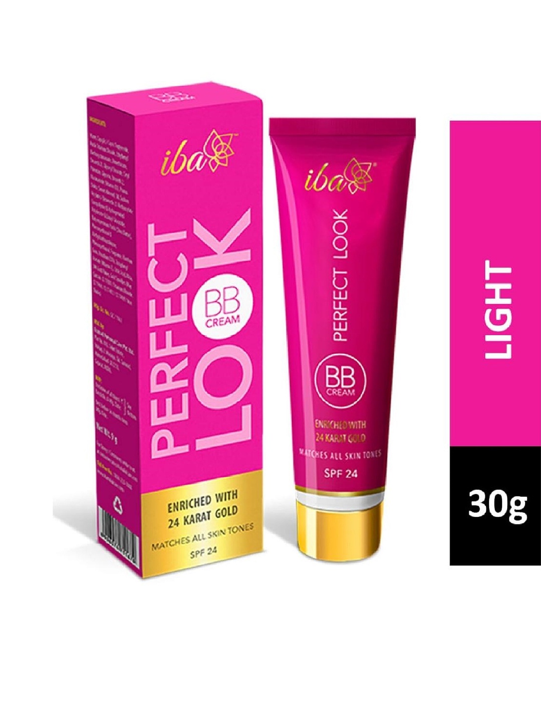 

Iba Light Shade Perfect Look BB Cream With 24 Karat Gold 30gm, Coral