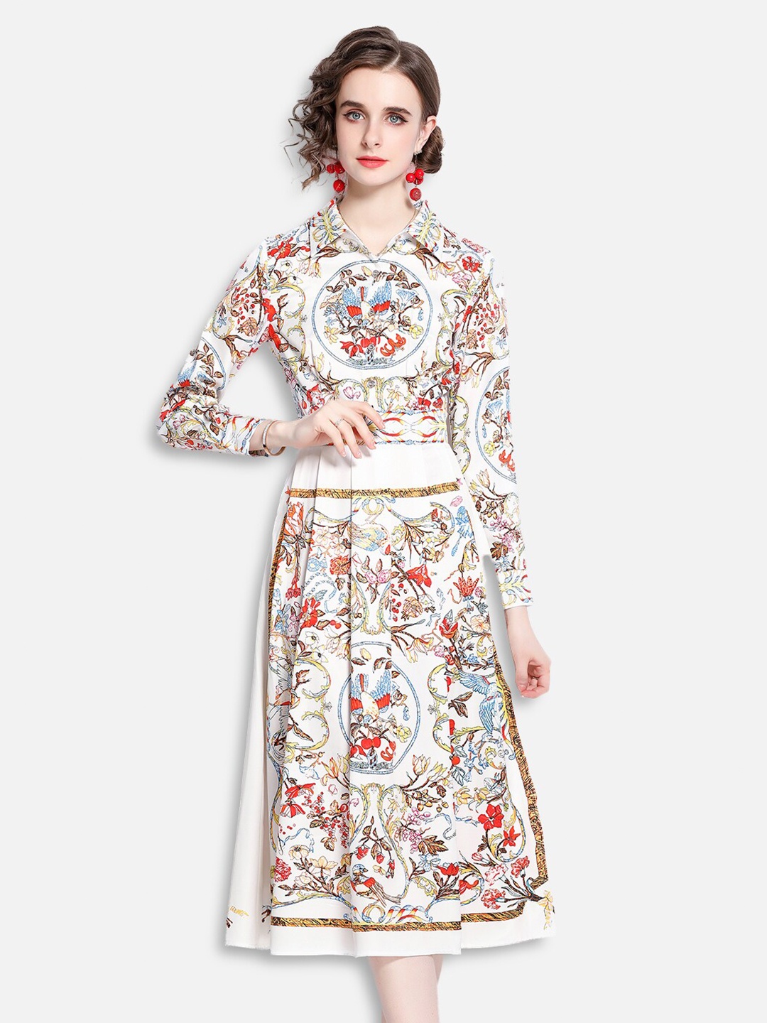 

JC Collection Multicoloured Floral Midi Dress, Multi