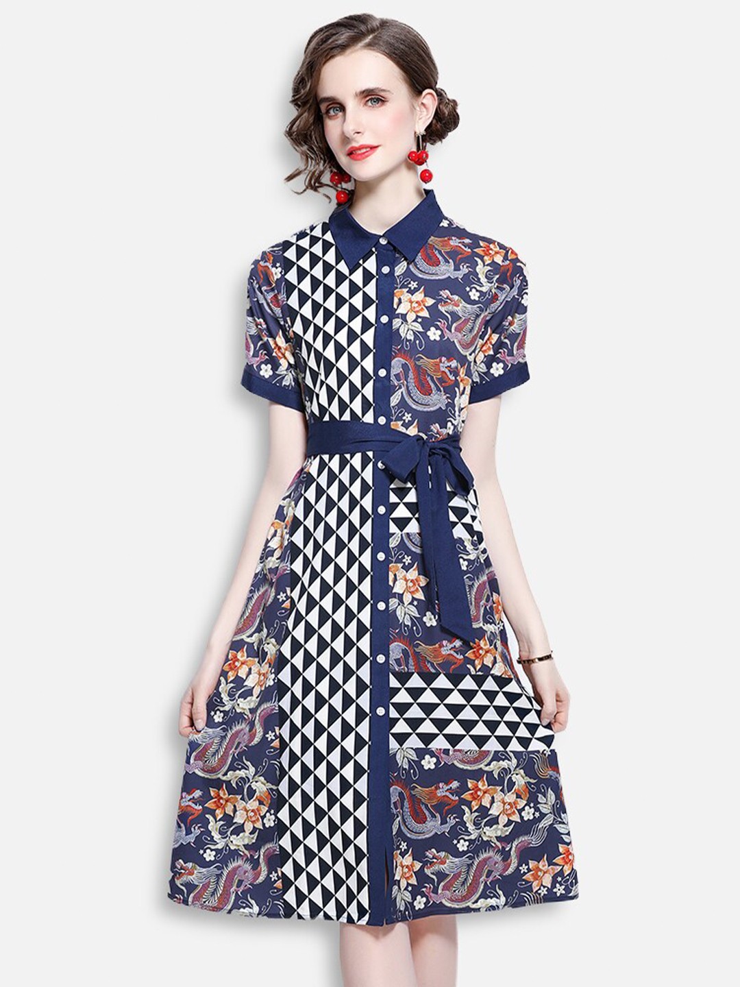 

JC Collection Multicoloured Shirt Dress, Multi