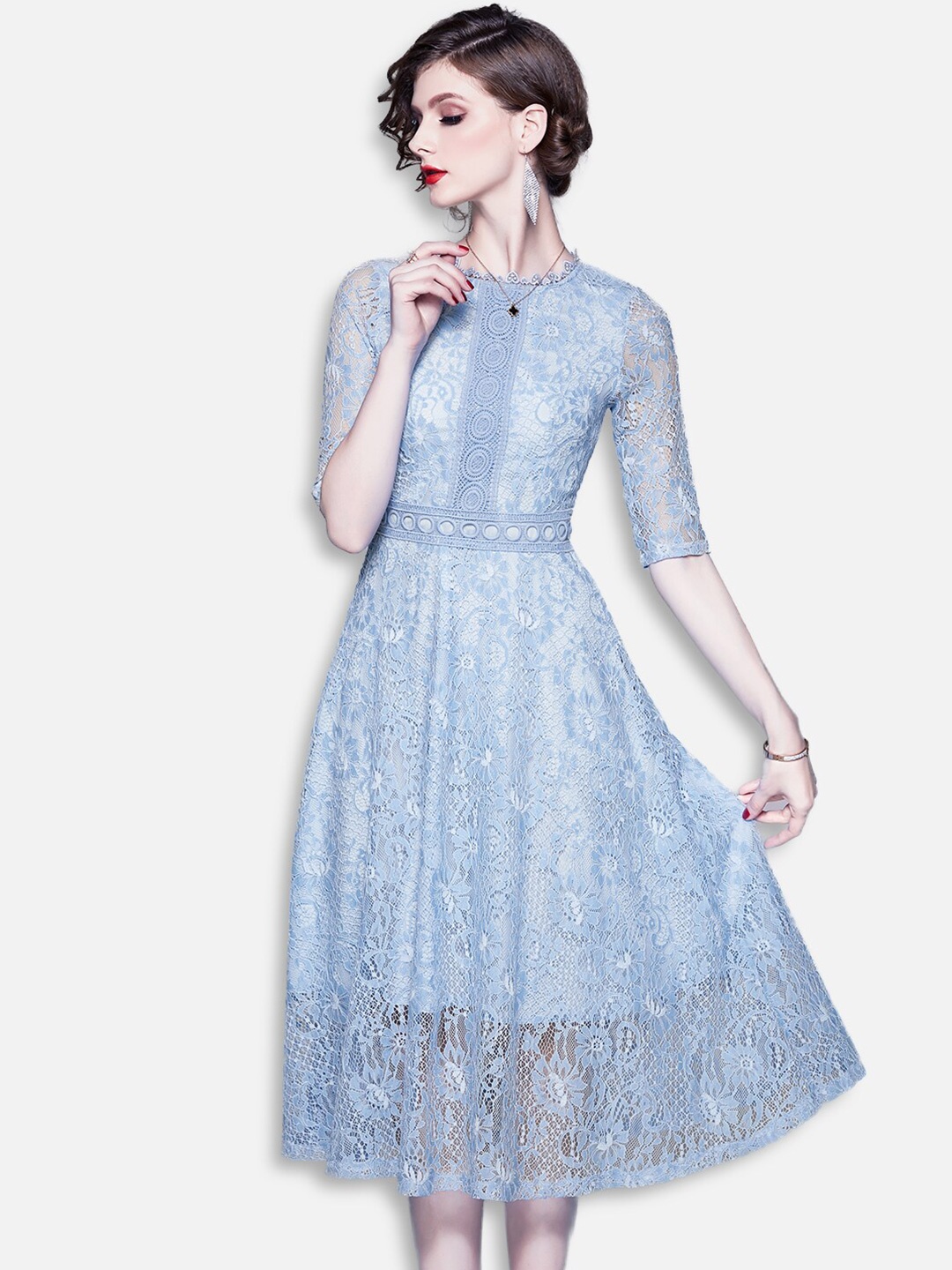 

JC Collection Blue Midi Dress
