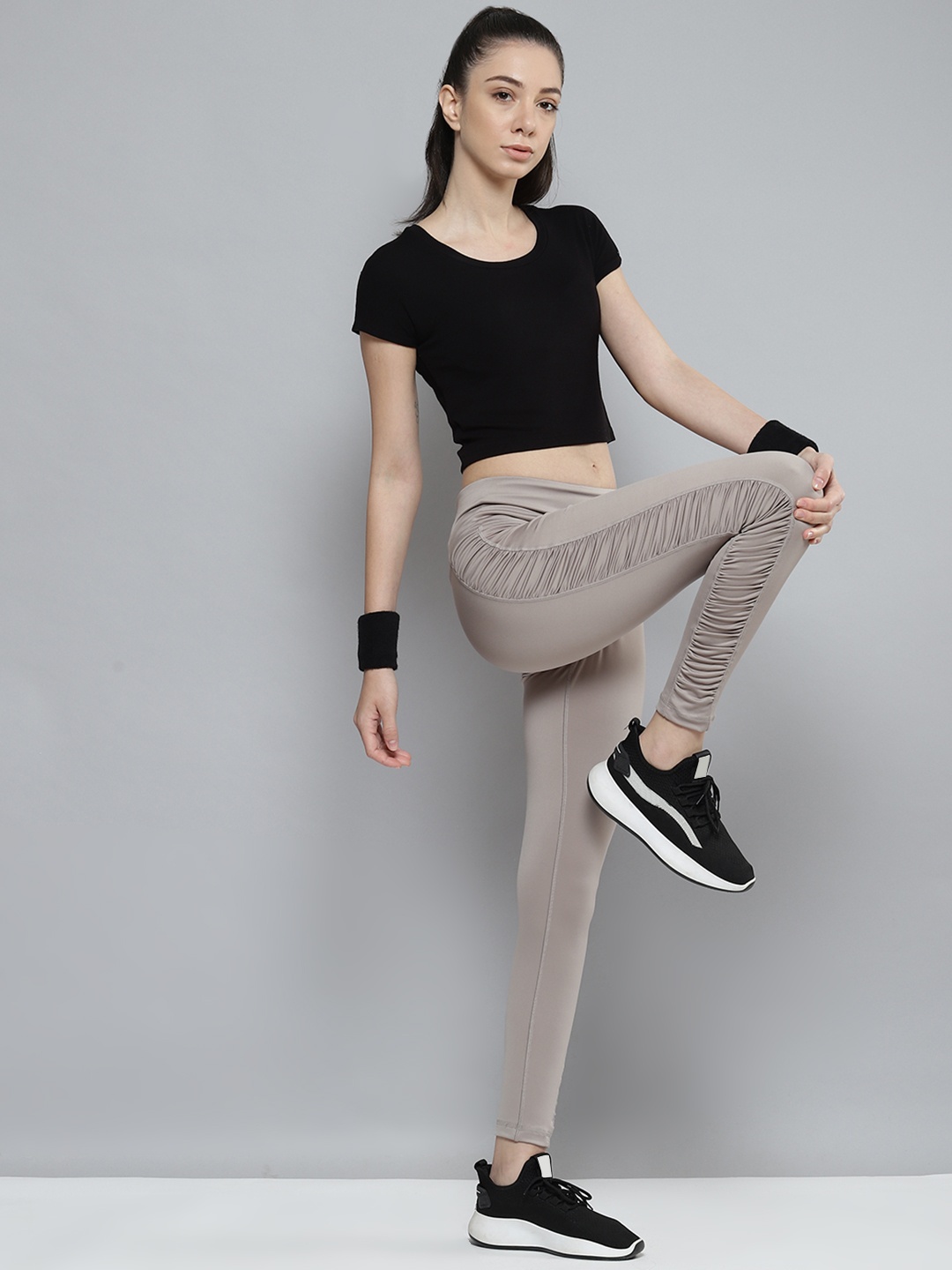 

Reebok Women Taupe Seasonal Lux HR Training Tights