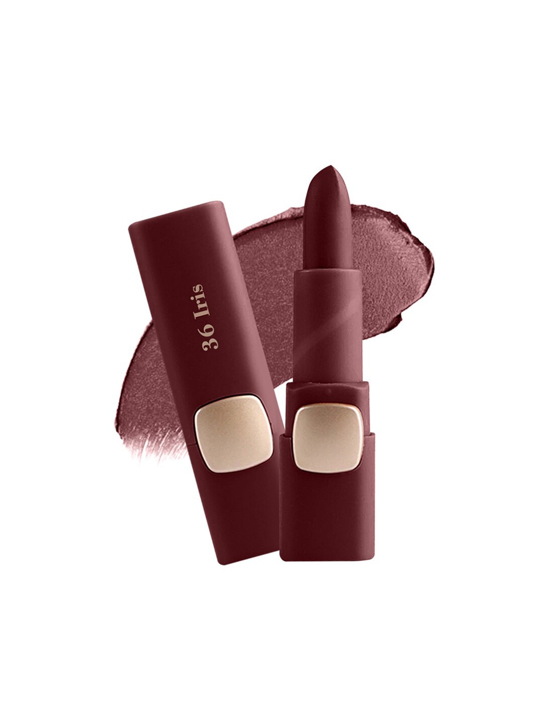 

MISS ROSE Moisturizing Creamy Non Transfer Matte Lipstick - Iris 36, Coffee brown