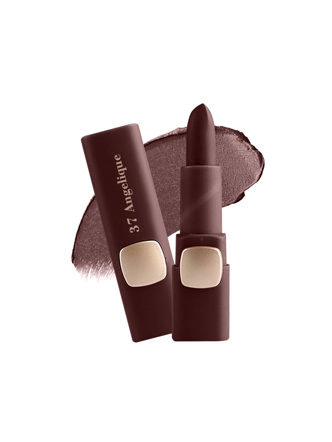 

MISS ROSE Moisturizing Creamy Non Transfer Matte Lipstick - Angelique 37, Coffee brown