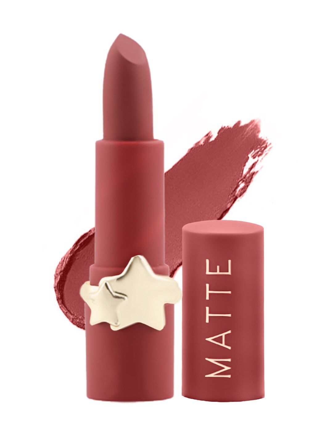 

Miss Rose Moisturizing Creamy Non Transfer Matte Lipstick - 7301-007B 50, Brown