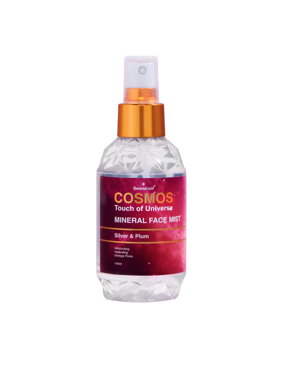 

BEWAKOOF COSMOS Mineral Face Mist with Silver & Plum - 145 ml, White