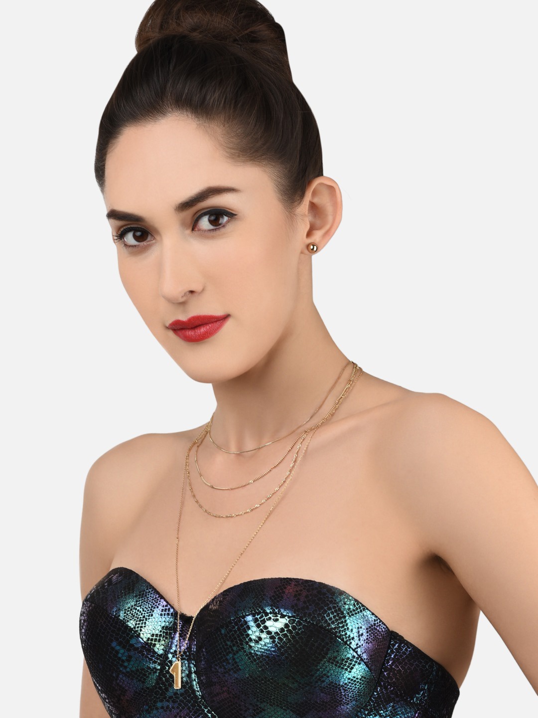 

AMI Woman Gold-Toned Layered Chain