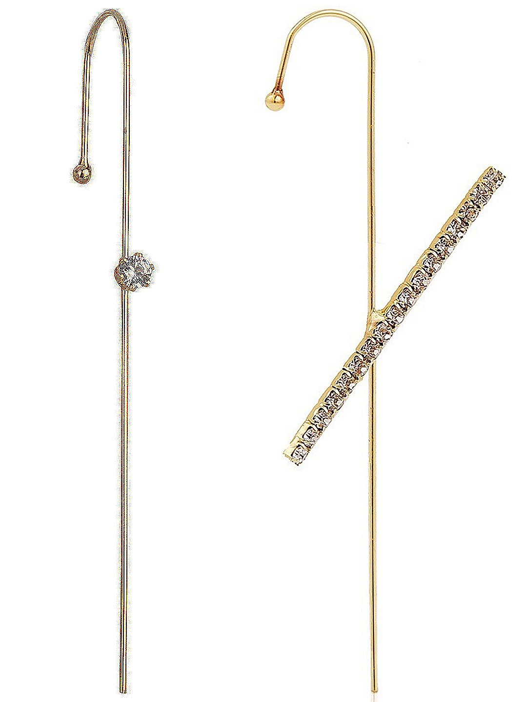 

Vembley Gold-Toned Spiked Ear Cuff Earrings