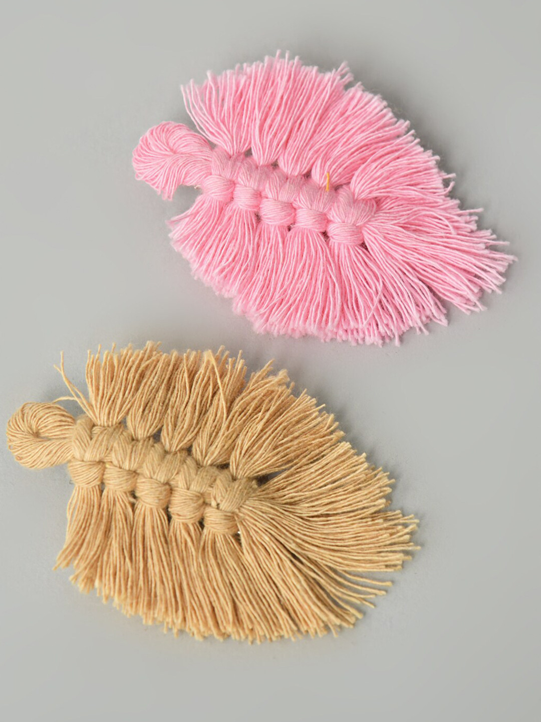 

FUNKRAFTS Girls Set Of 2 Pink & Beige Alligator Hair Clip