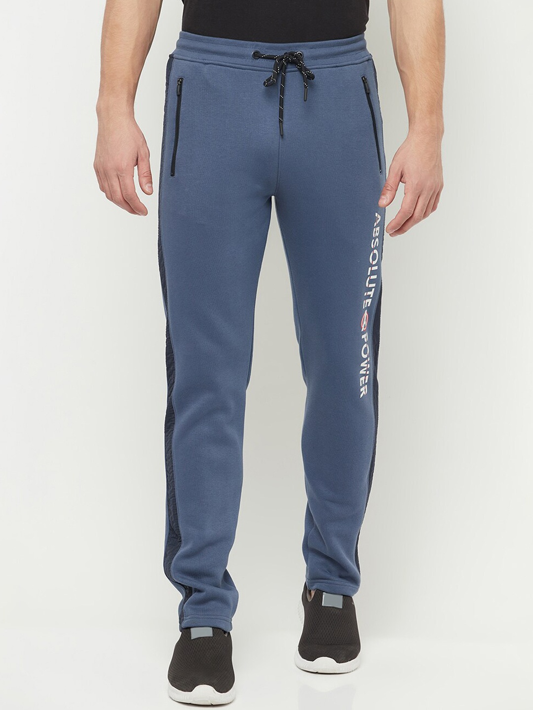 

Octave Men Blue Solid Cotton Track Pants