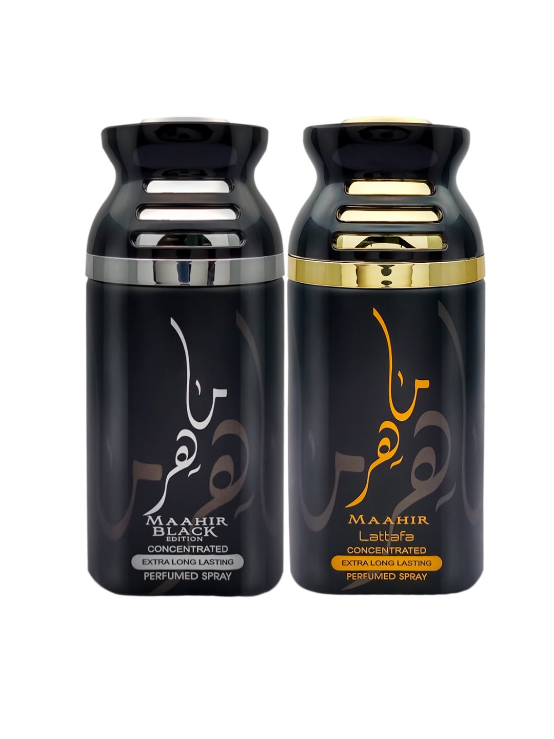 

Lattafa Set of 2 Perfumed Body Spray 250ml Each, Black