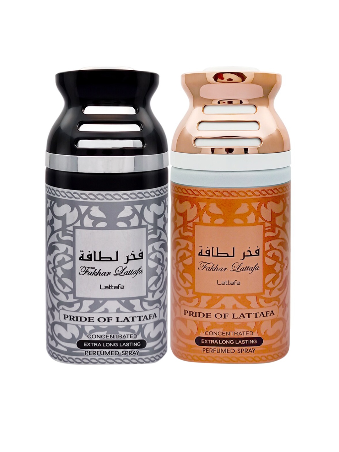 

Lattafa Fakhar Pack of 2 Perfumed Body Spray 250ml, Silver