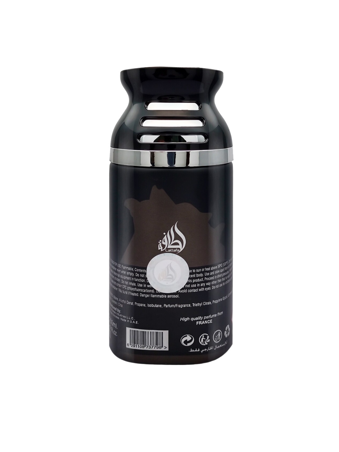 

Lattafa Black Maahir Concentrated Extra Imported Perfumed Body Spray 250 Ml