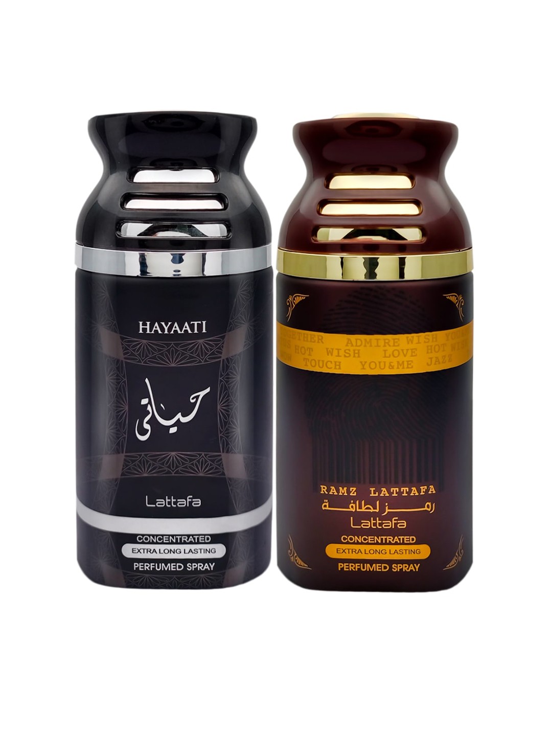 

Lattafa Hayaati & Ramz Gold Perfumed Spray Imported Body - 250 ml, Black