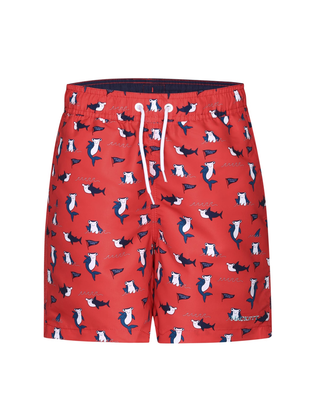 

HACKETT LONDON Boys Red Printed Swimming Shorts