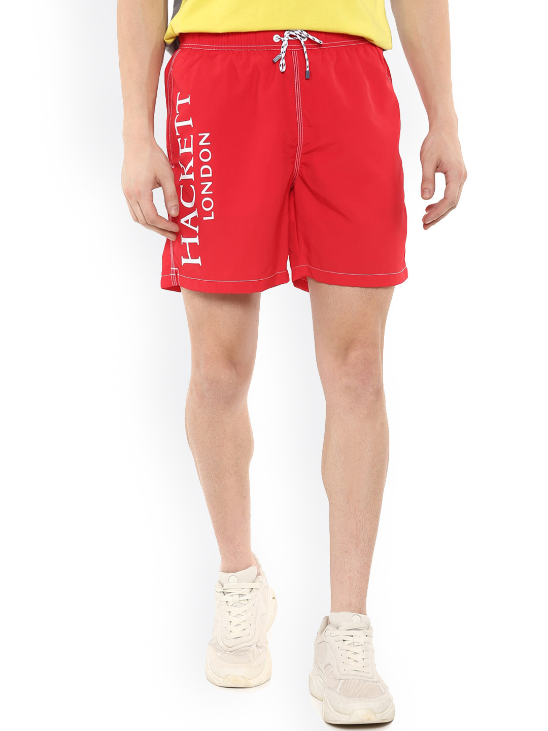 

HACKETT LONDON Men Red Solid Regular Shorts