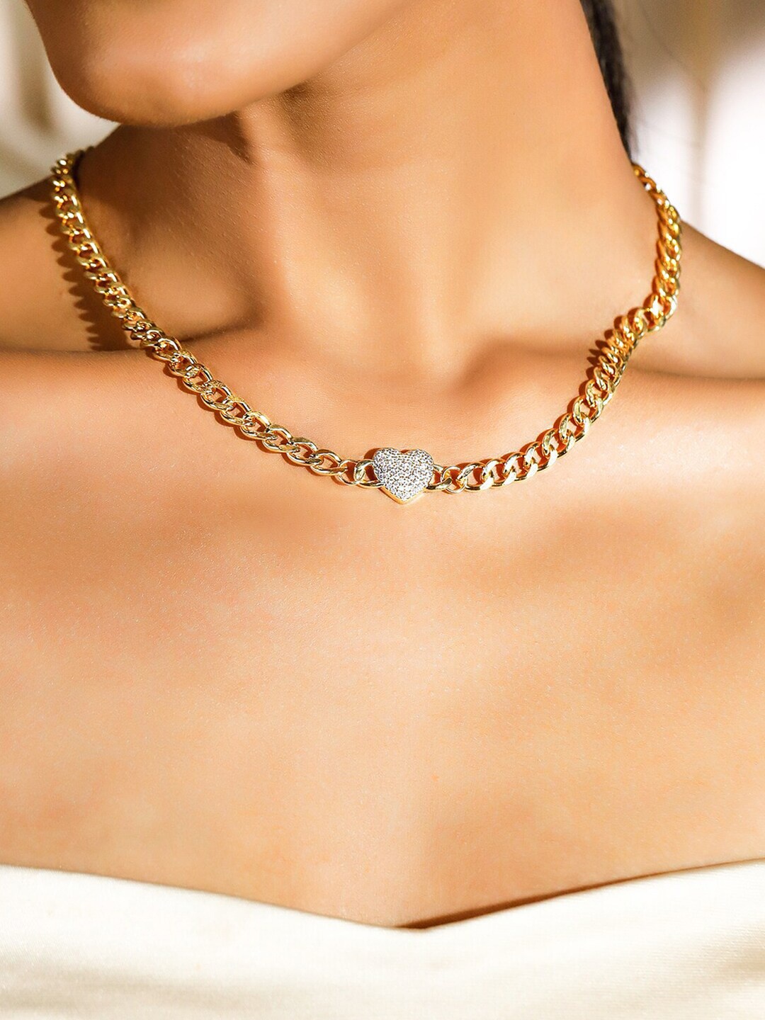 

Rubans Voguish 24-K Gold-Plated Necklace
