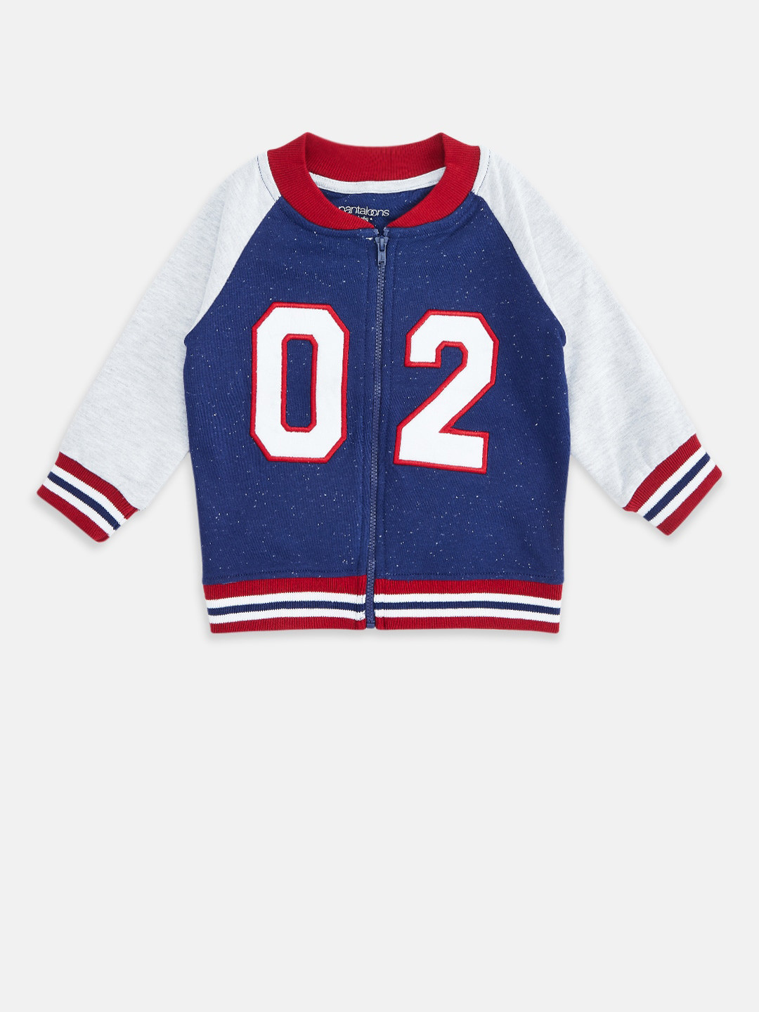 

Pantaloons Baby Boys Navy Blue Printed Sweatshirt