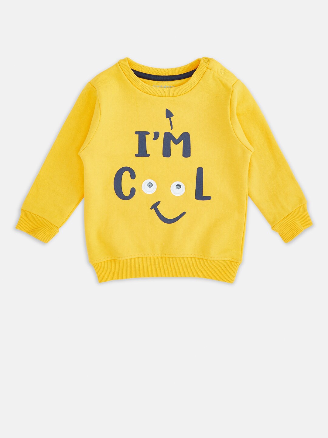 

Pantaloons Baby Boys Yellow Printed Sweatshirt