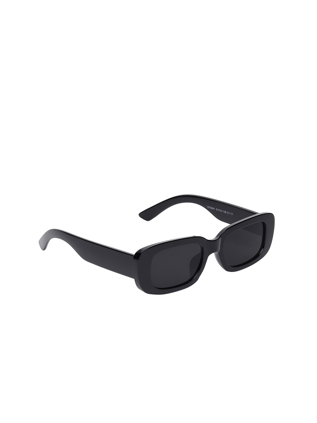 

ALIGATORR Unisex Black Lens & Black UV Protected Rectangle Sunglasses AGR_CANDY 260