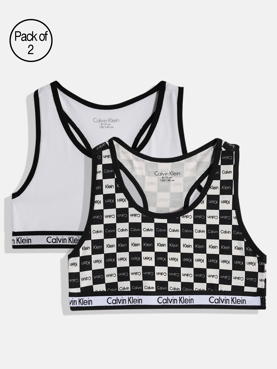 

Calvin Klein Underwear Pack Of 2 Printed Sports Bra, Multi