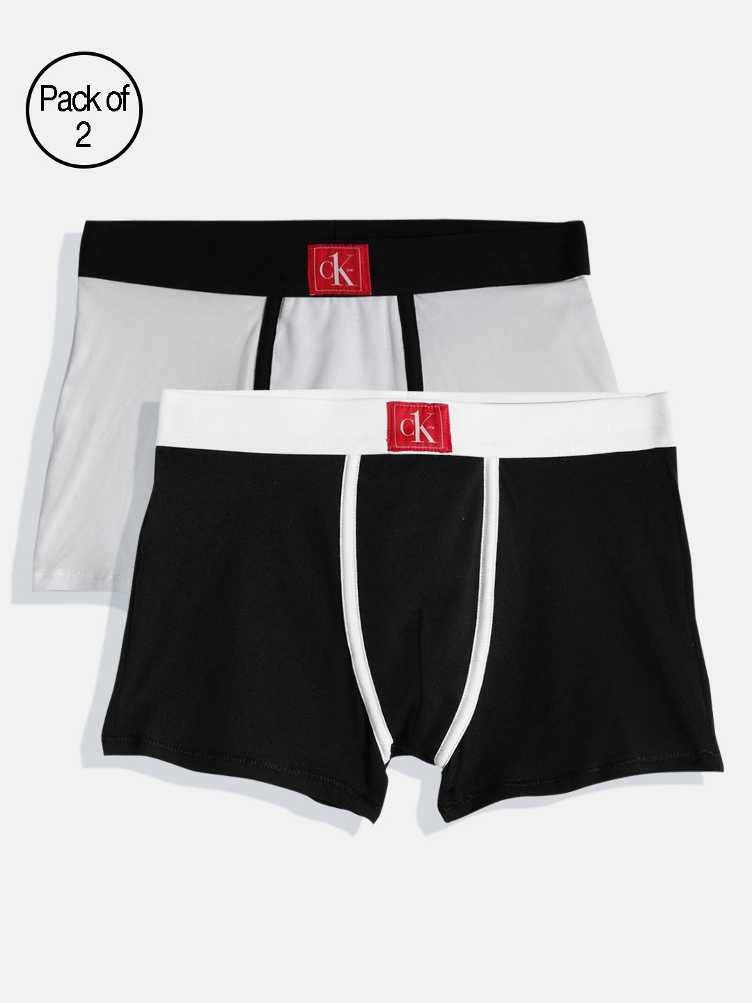 

Calvin Klein Underwear Boys Pack of 2 Trunks B7003780WS, Black