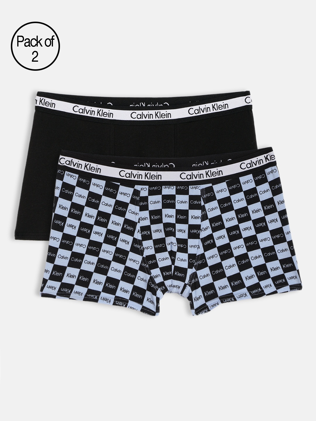 

Calvin Klein Underwear Boys Pack of 2 Trunks B7003820SY, Black