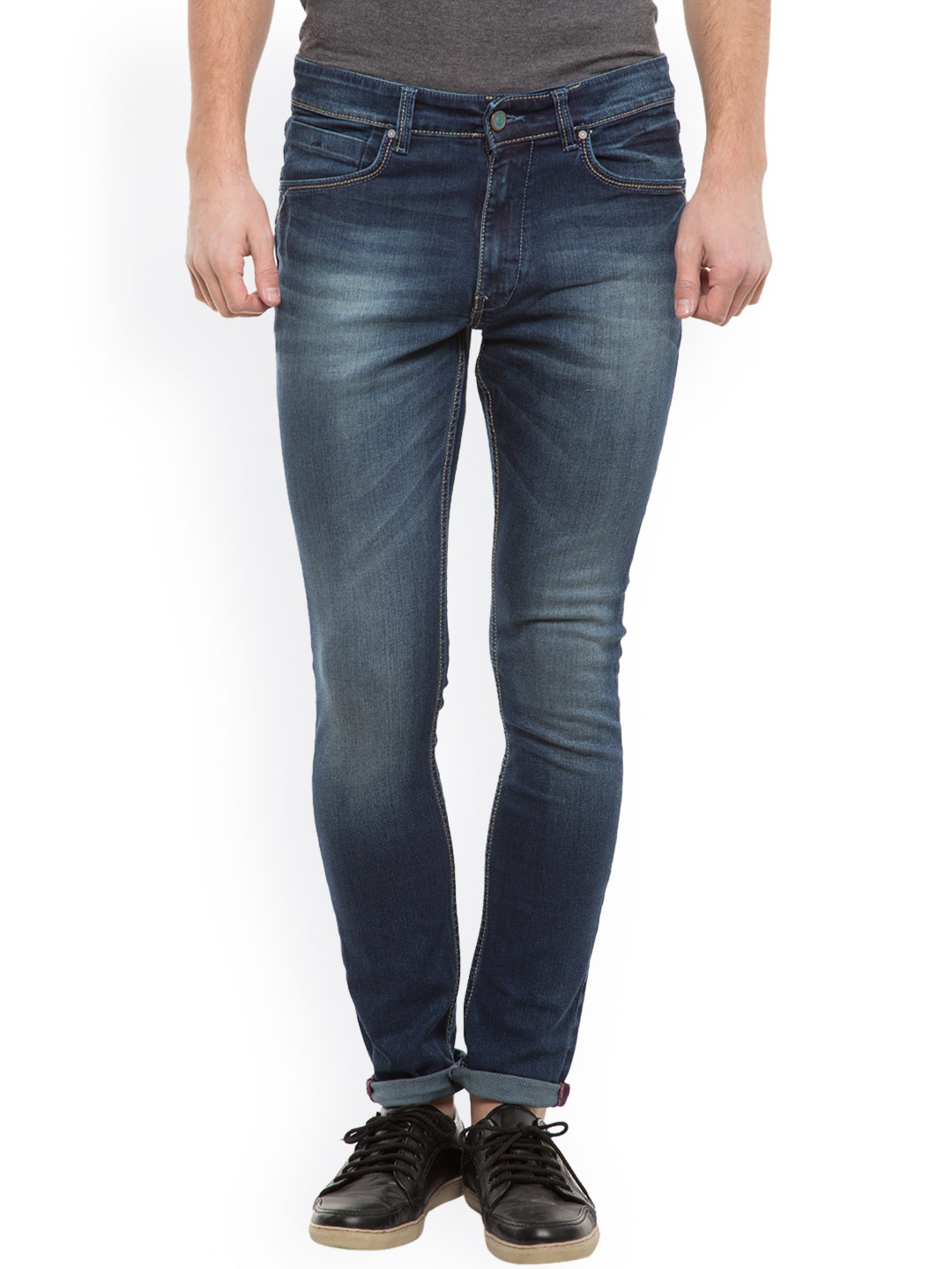 

LOCOMOTIVE Men Blue Slim Fit Mid Rise Clean Look Jeans