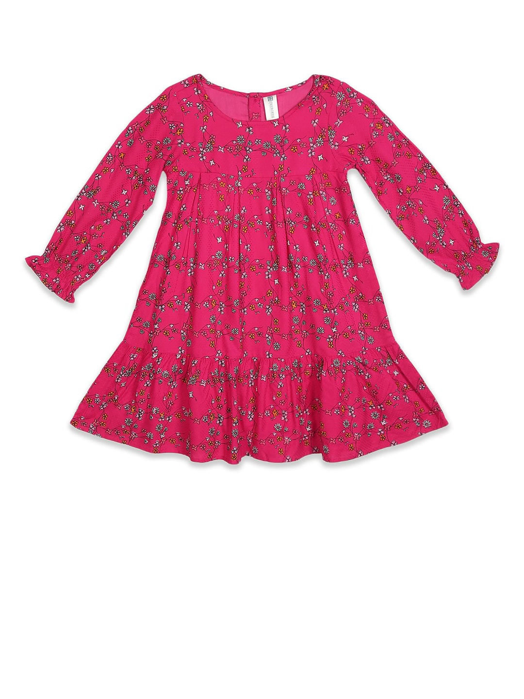 

Cherokee Pink Floral A-Line Dress