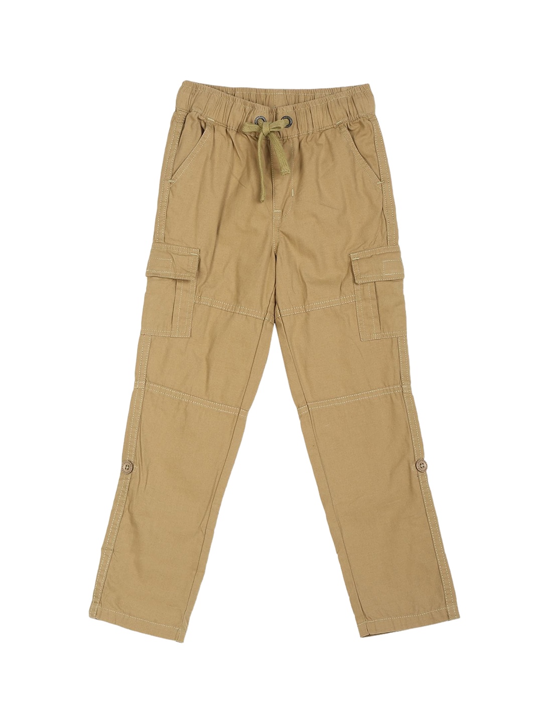 

Cherokee Boys Beige Solid Cargos
