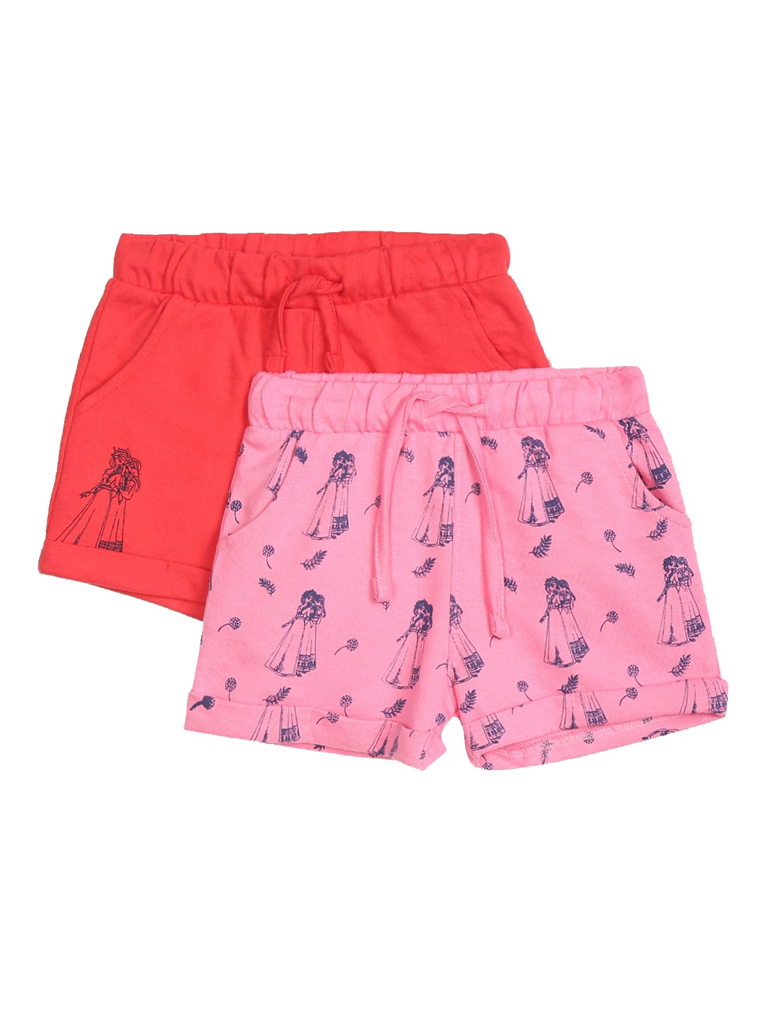 

Colt Girls Pack Of 2 Pink Printed Shorts