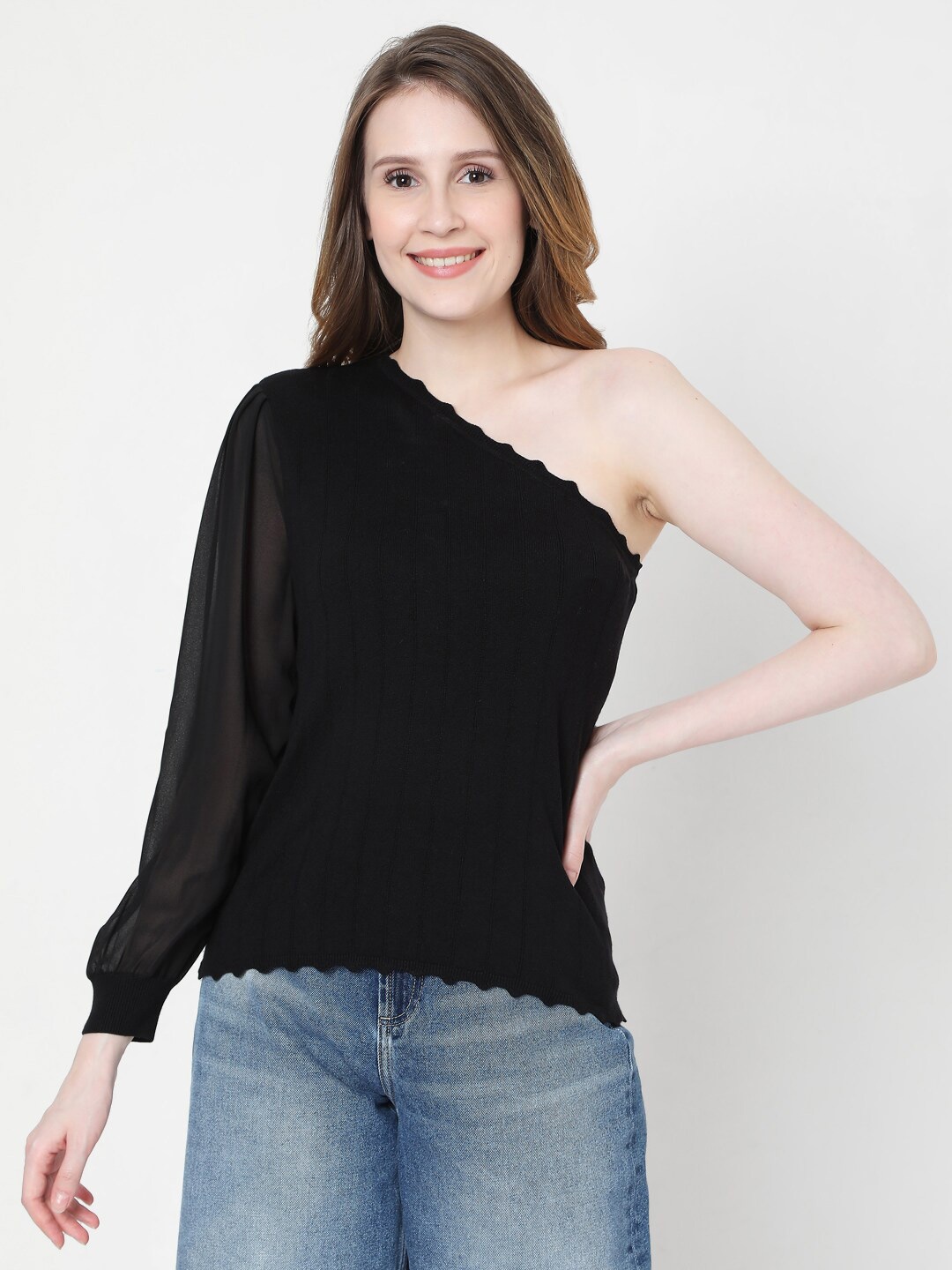 

Vero Moda Black One Shoulder Top